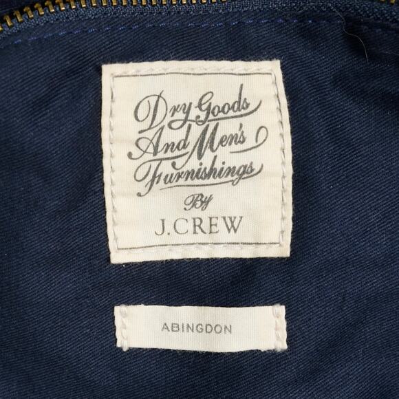 J.Crew Abingdon Weekender Duffle Bag Waxed Canvas Leather Brown / olive green - Picture 7 of 16